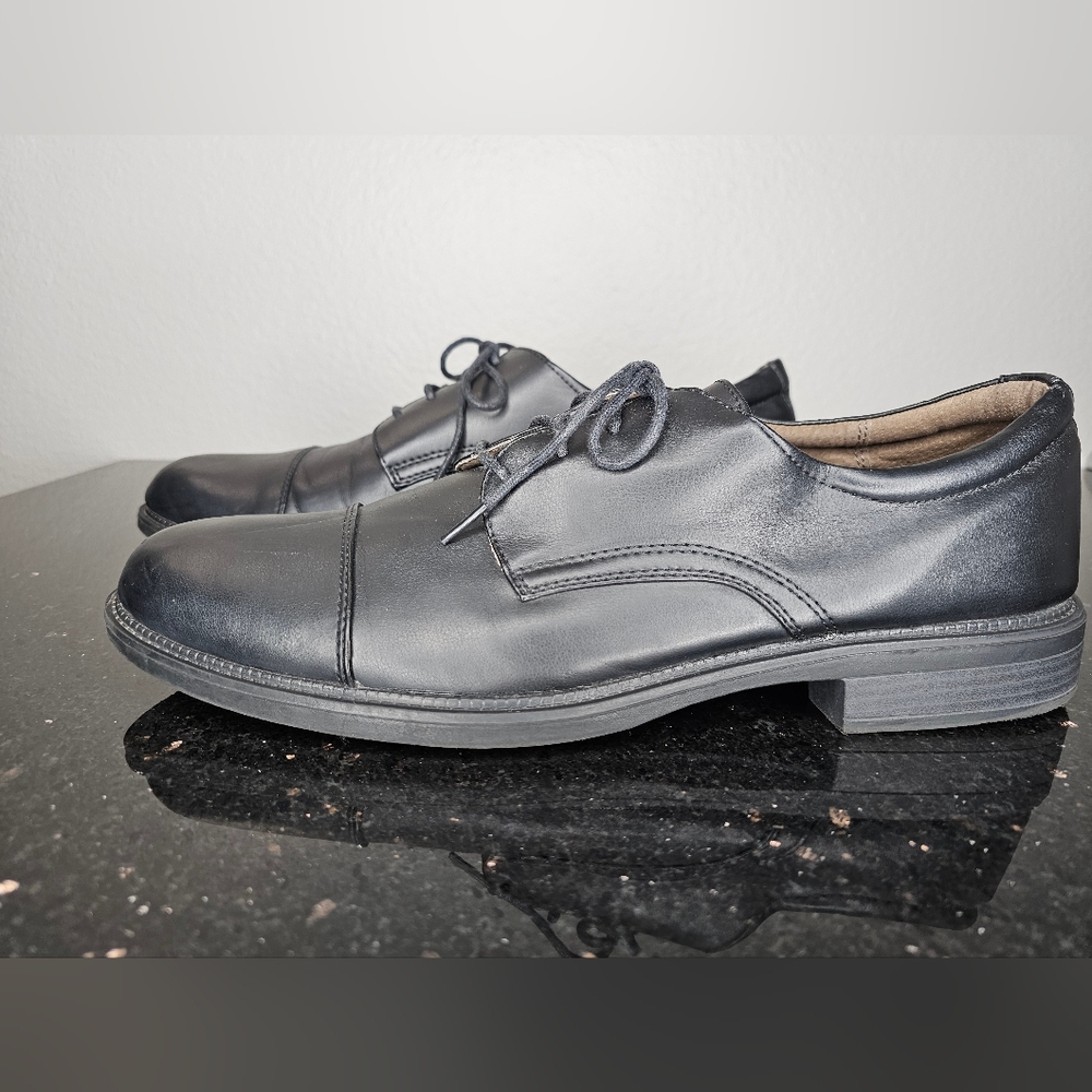 Mens DEXTER Comfort Lace-Up Dress Oxford Formal Black Shoes Size 14